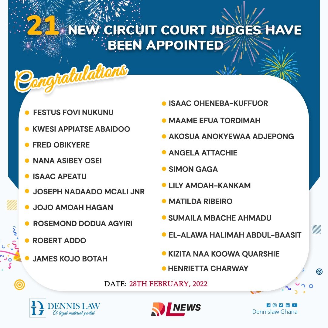 2022: Newly Appointed Circuit Court Judges | DLN