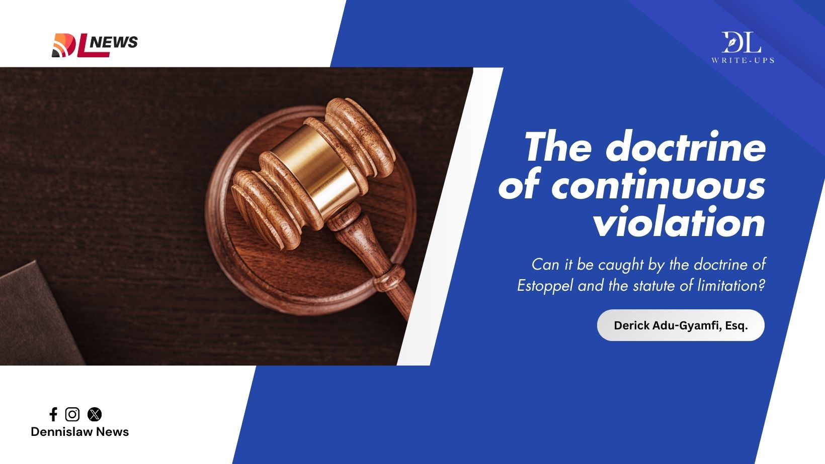 The doctrine of continuous violation: Can it be caught by the doctrine of Estoppel and the statute of limitation?